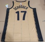 Maillot de Basket #17 Schroder Toronto Raptors 23-24 city gold Imprimé